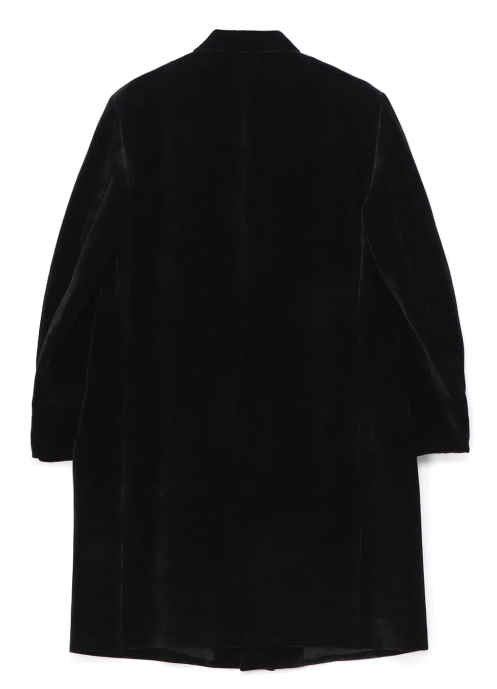Velveteen Notched Lapel Long Jacket