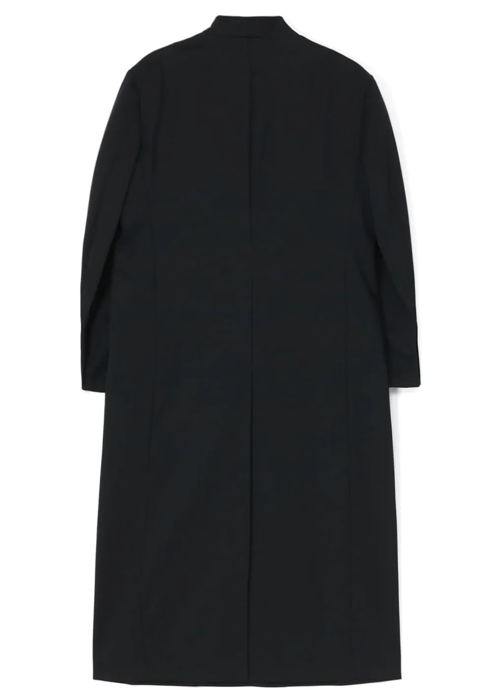 T/W Gabardine Collarless 5-Button Long Jacket