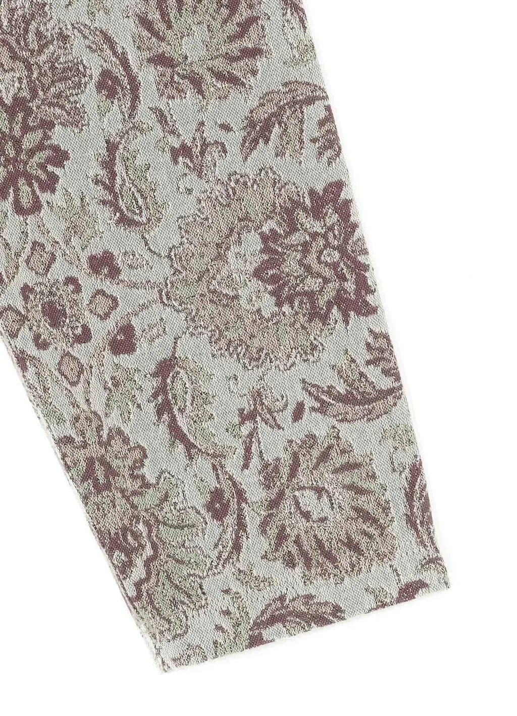 Gobelin-Style Jacquard Shirt Jacket With Fringe Hem Design