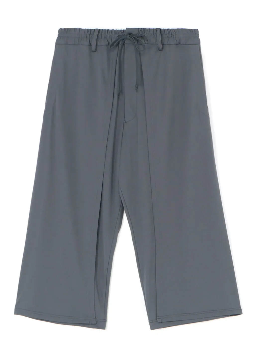 High-Gauge Polyester Smooth Jersey Layered Pants