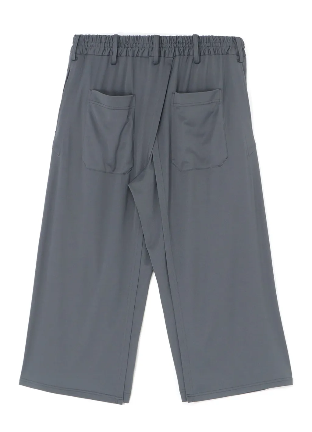 High-Gauge Polyester Smooth Jersey Layered Pants