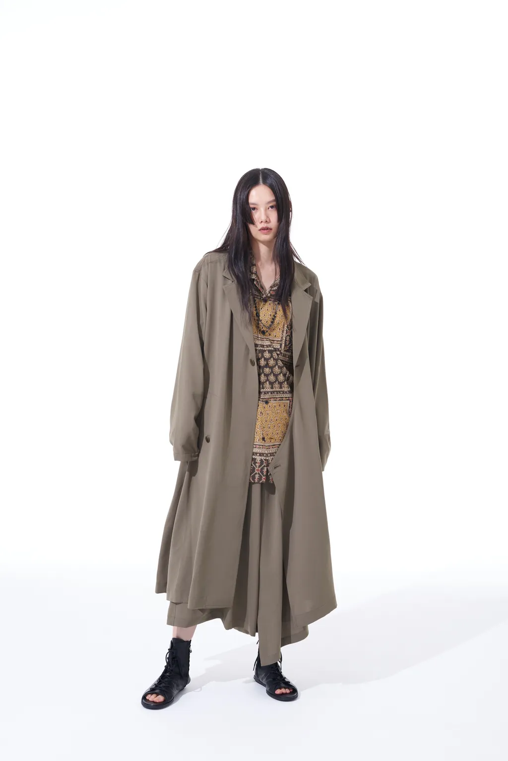 Polyester Washer Twill Wrap Dress