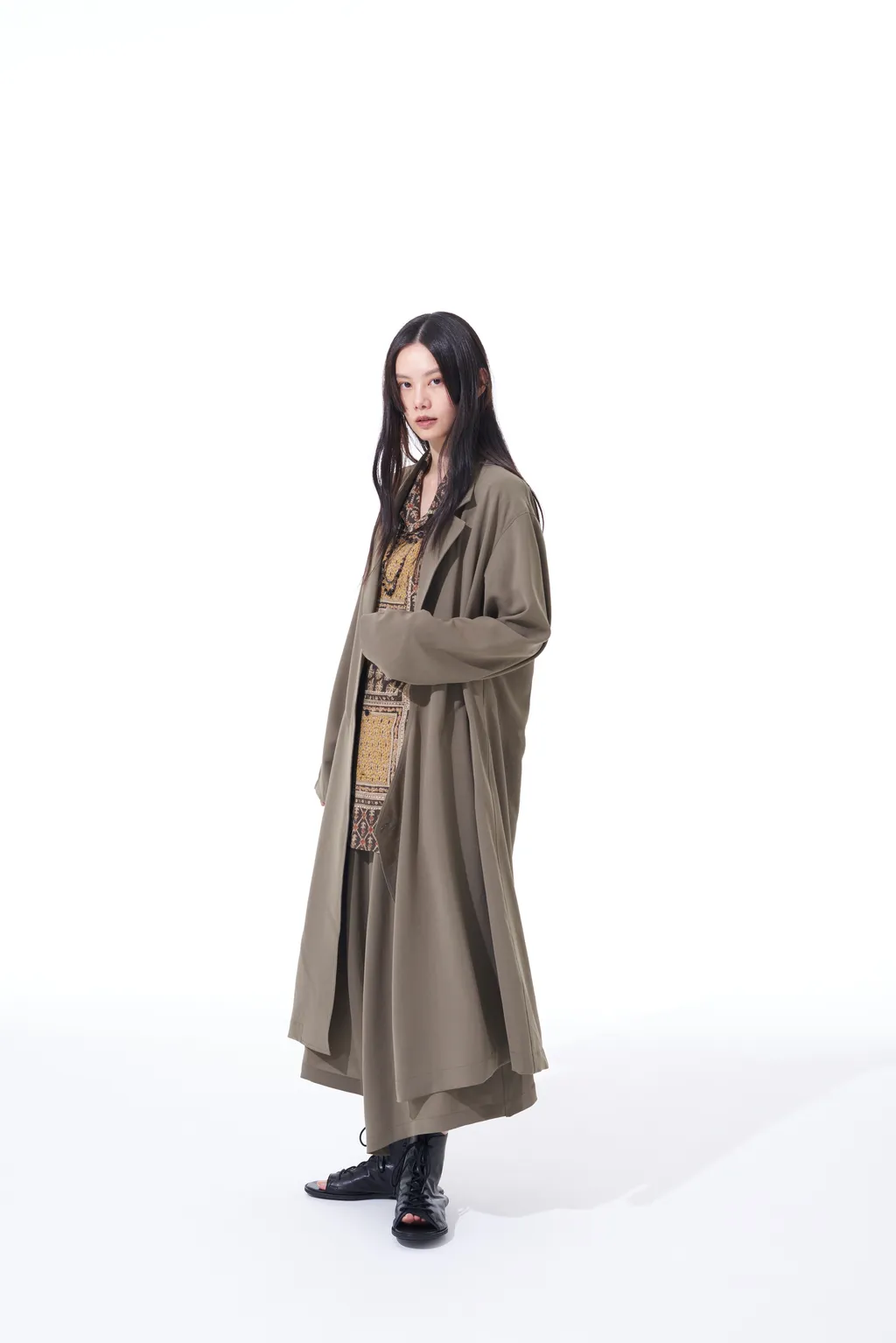 Polyester Washer Twill Wrap Dress