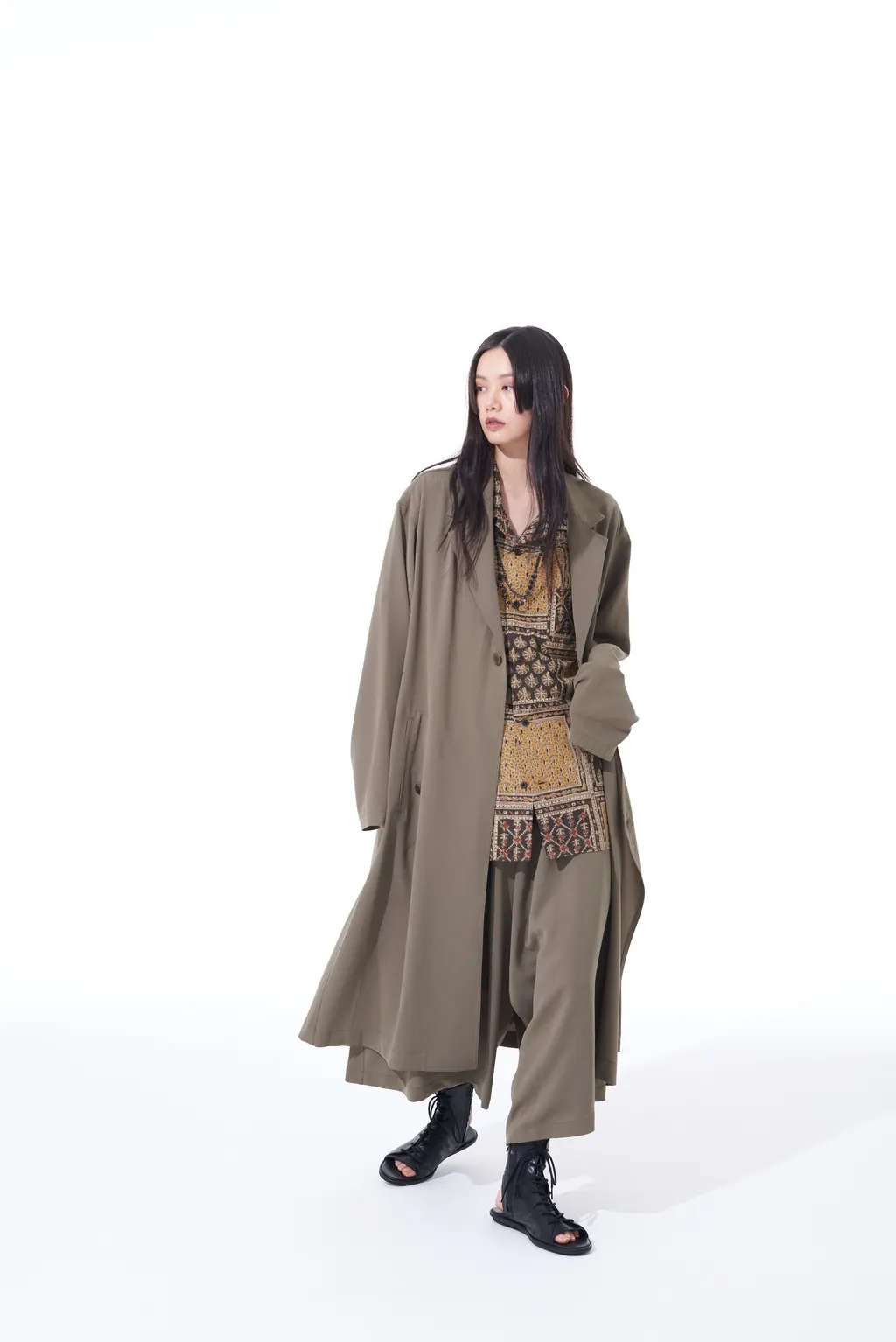 Polyester Washer Twill Wrap Dress