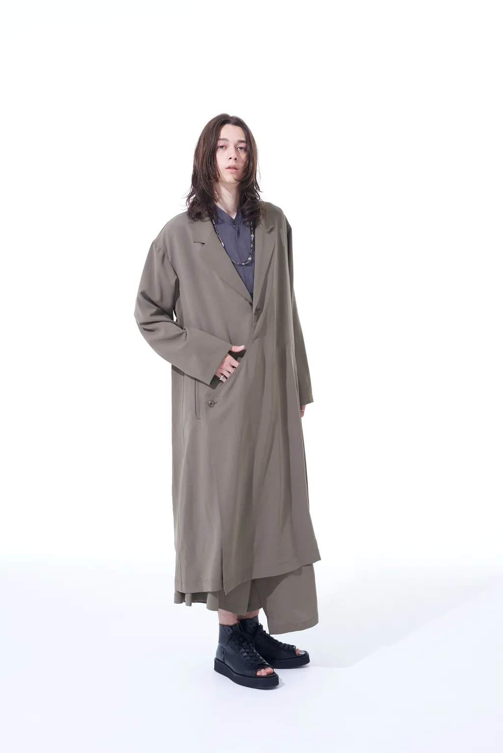Polyester Washer Twill Wrap Dress