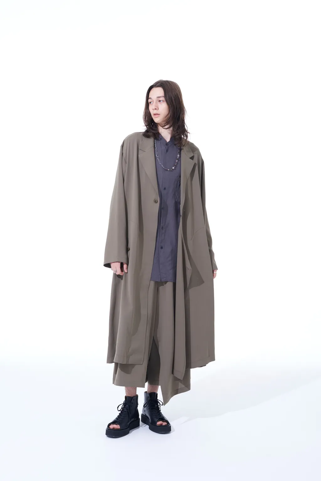 Polyester Washer Twill Wrap Dress