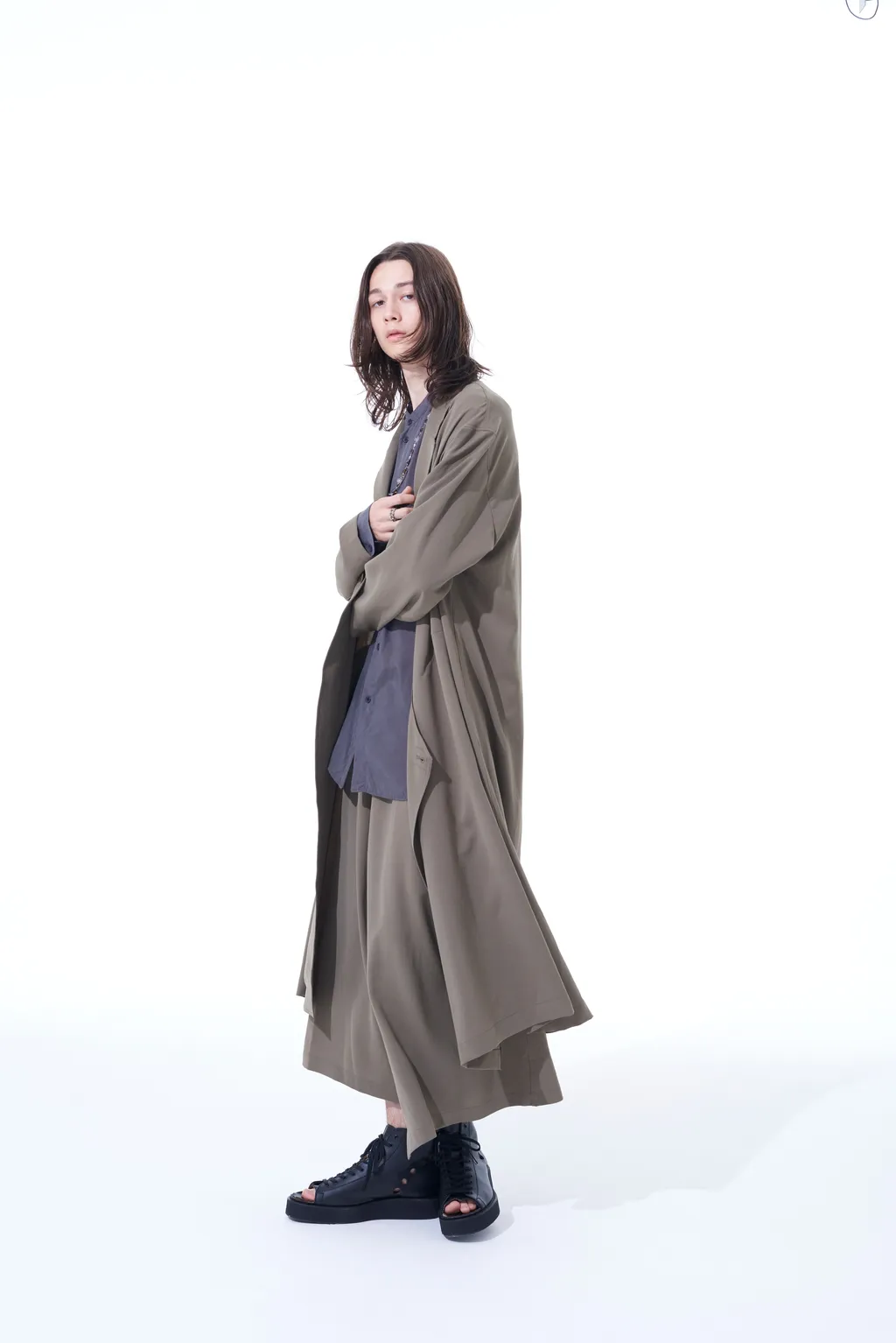 Polyester Washer Twill Wrap Dress