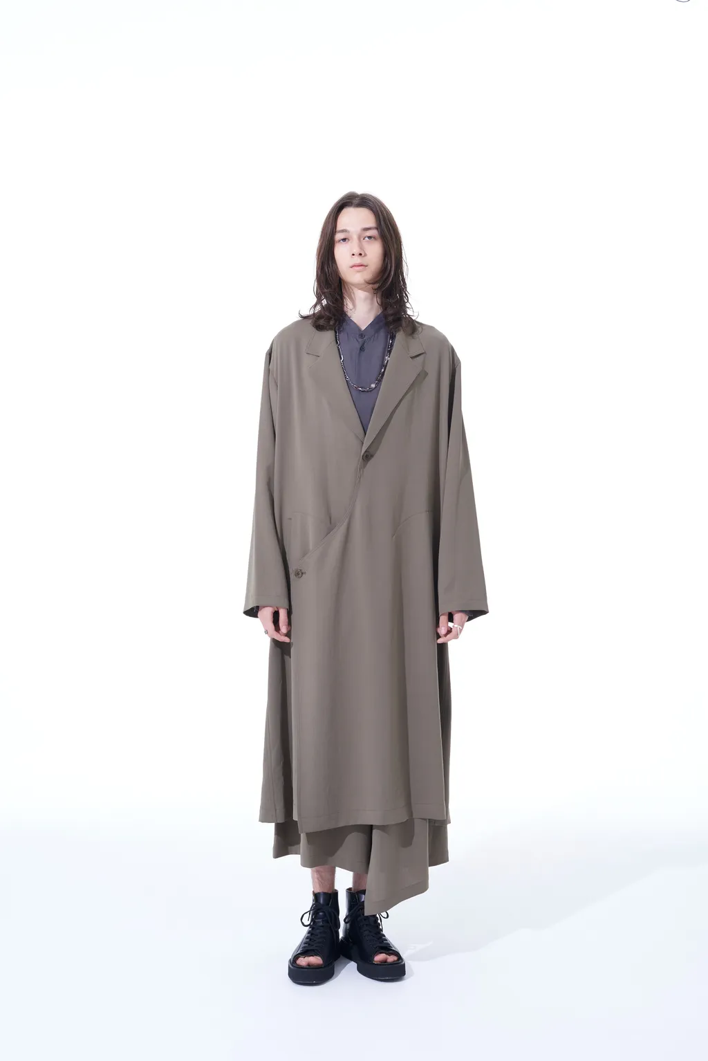 Polyester Washer Twill Wrap Dress