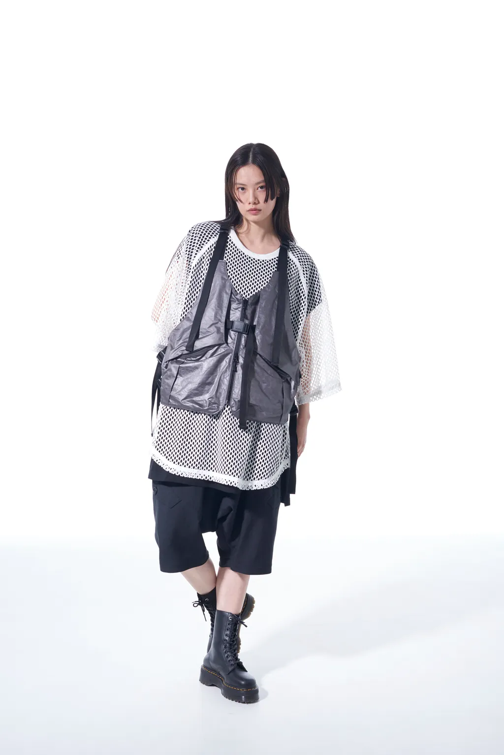 Pe/Ny Water Repellent Taffeta Multi-Pocket Tech Vest