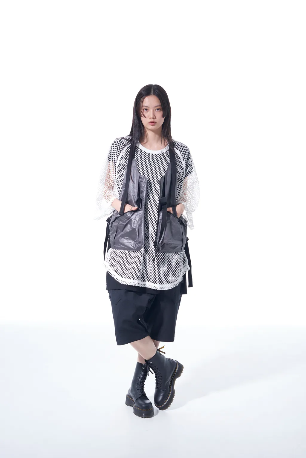 Pe/Ny Water Repellent Taffeta Multi-Pocket Tech Vest