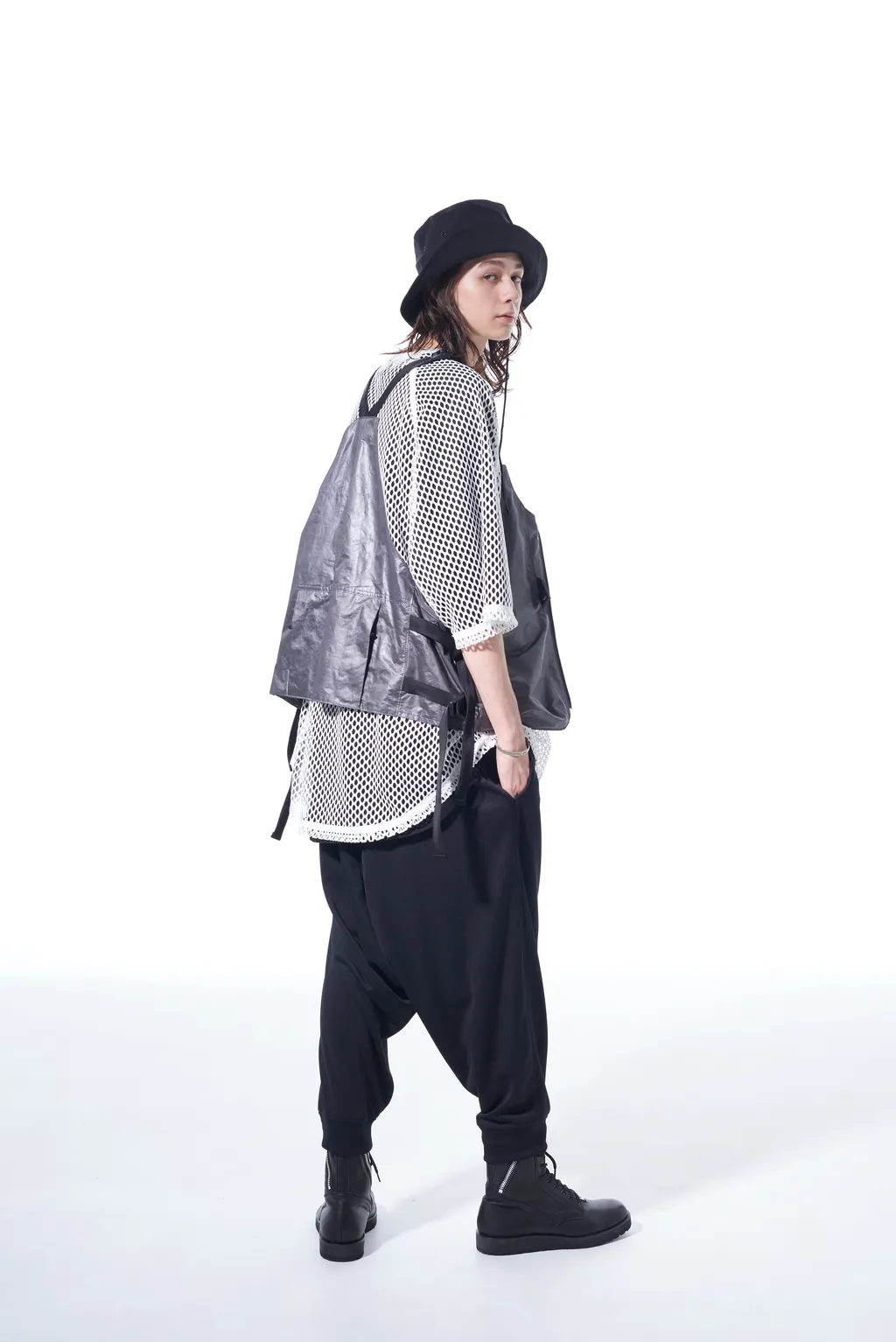 Pe/Ny Water Repellent Taffeta Multi-Pocket Tech Vest