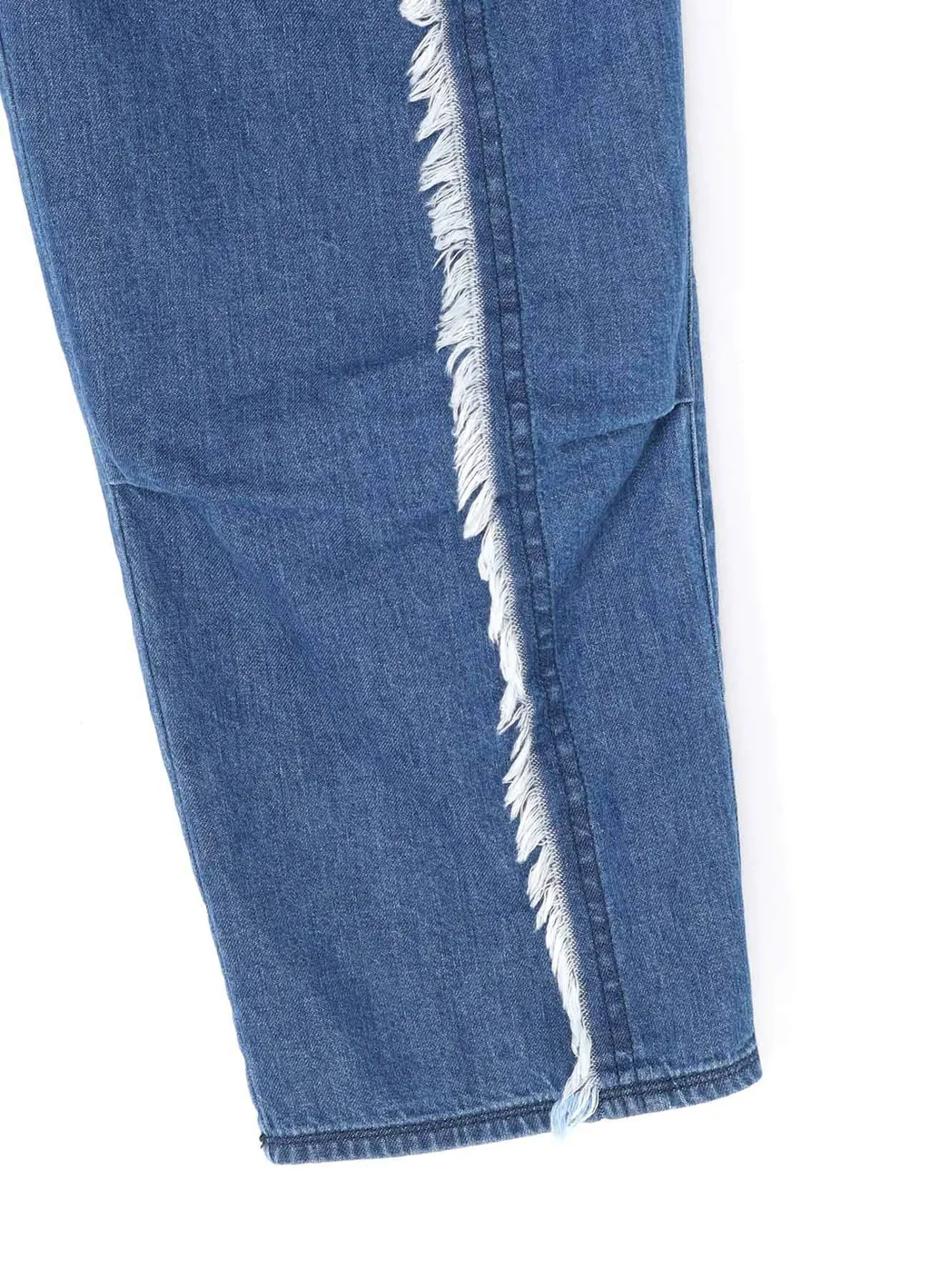 8Oz Denim Pants With Ripped Line Detail