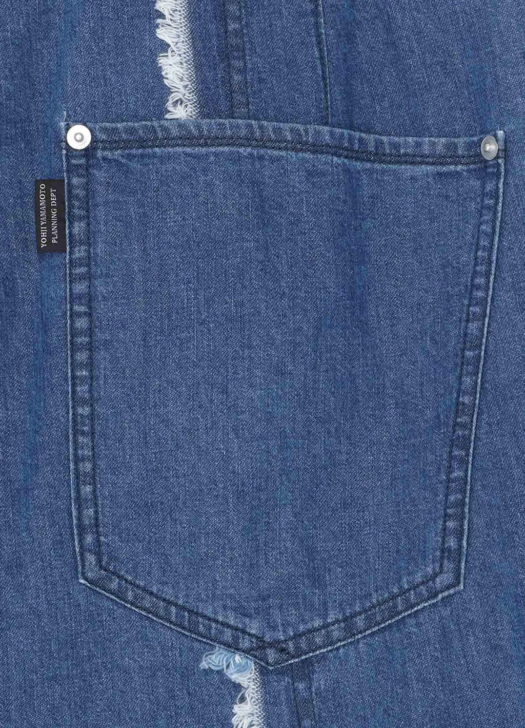 8Oz Denim Pants With Ripped Line Detail