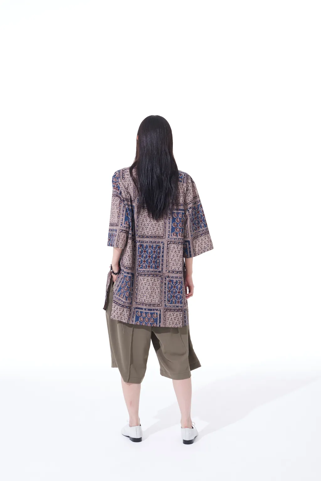 Polyester Washer Twill Button-Up Shorts