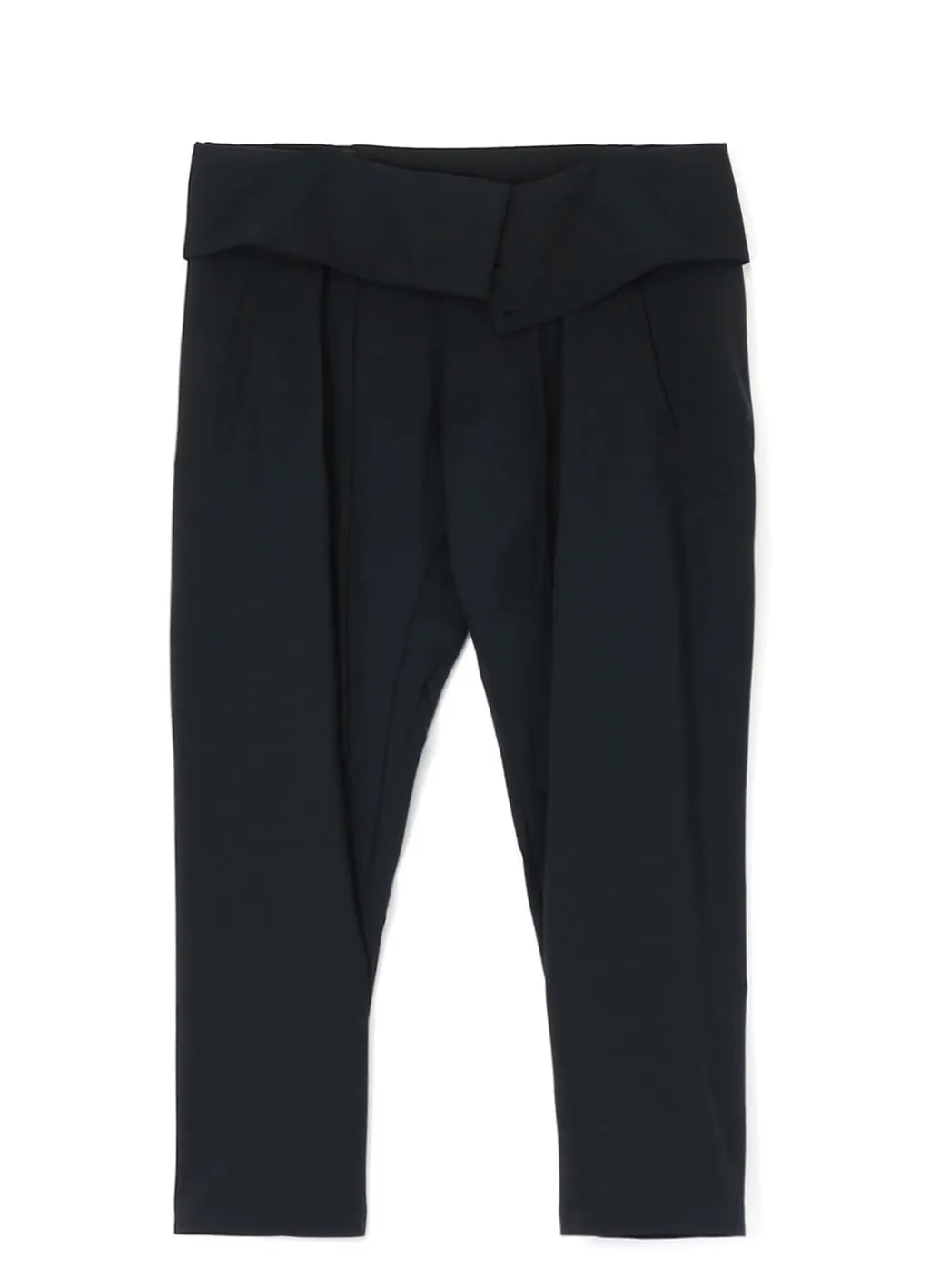 Wool/Polyester Tropical Ethnic Detail High Waist Pants