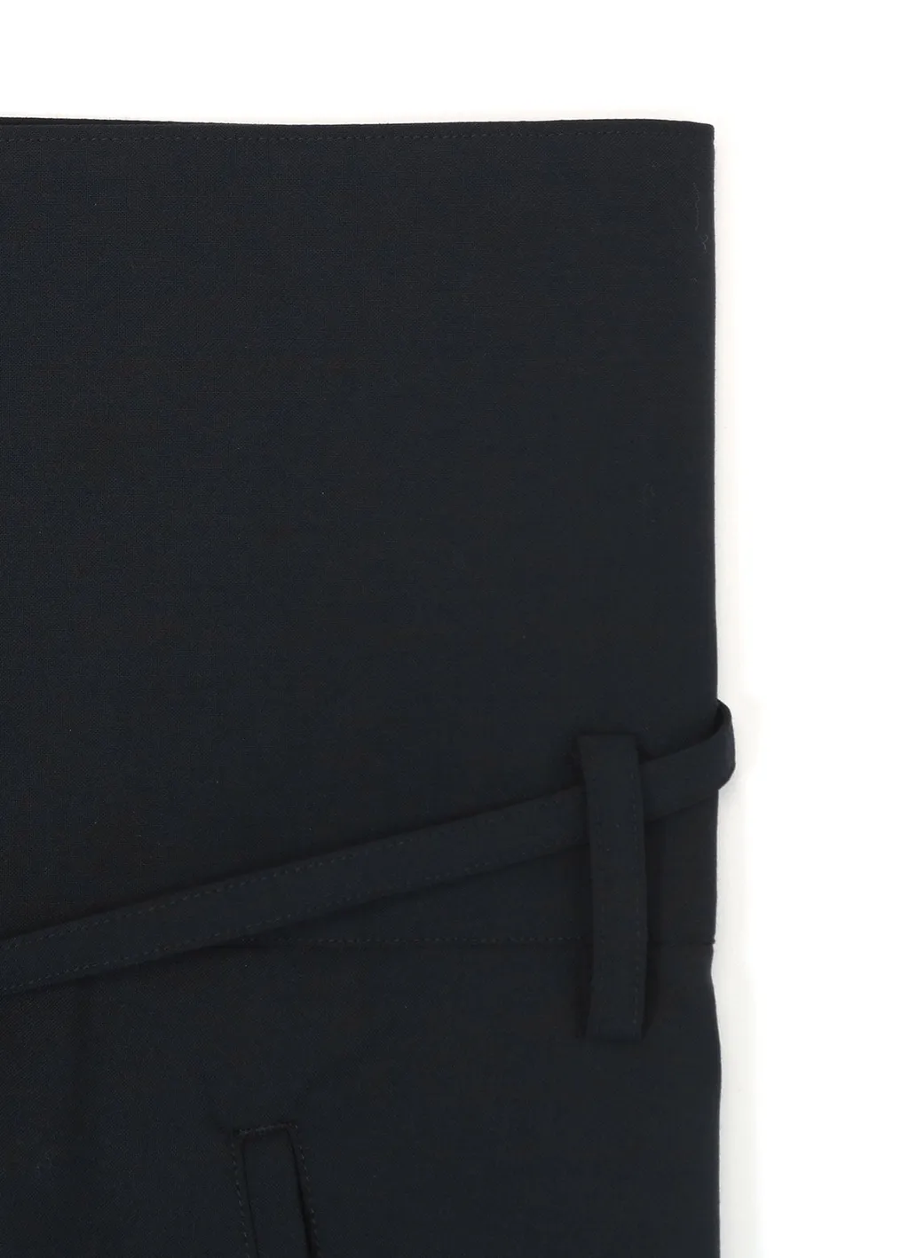 Wool/Polyester Tropical Ethnic Detail High Waist Pants