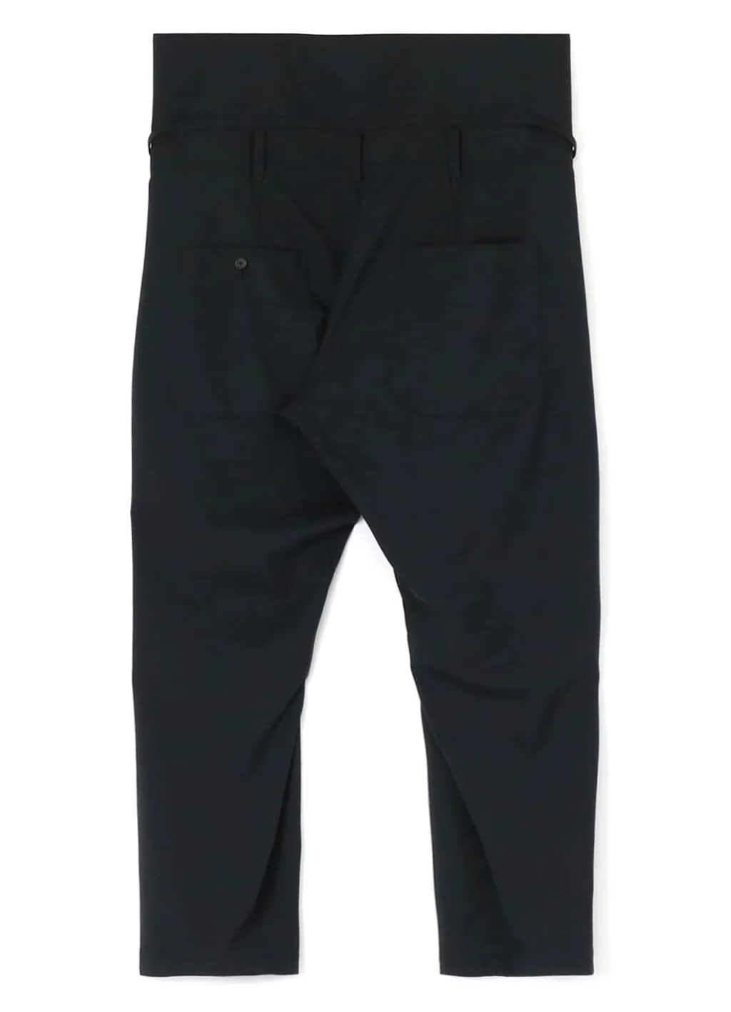 Wool/Polyester Tropical Ethnic Detail High Waist Pants