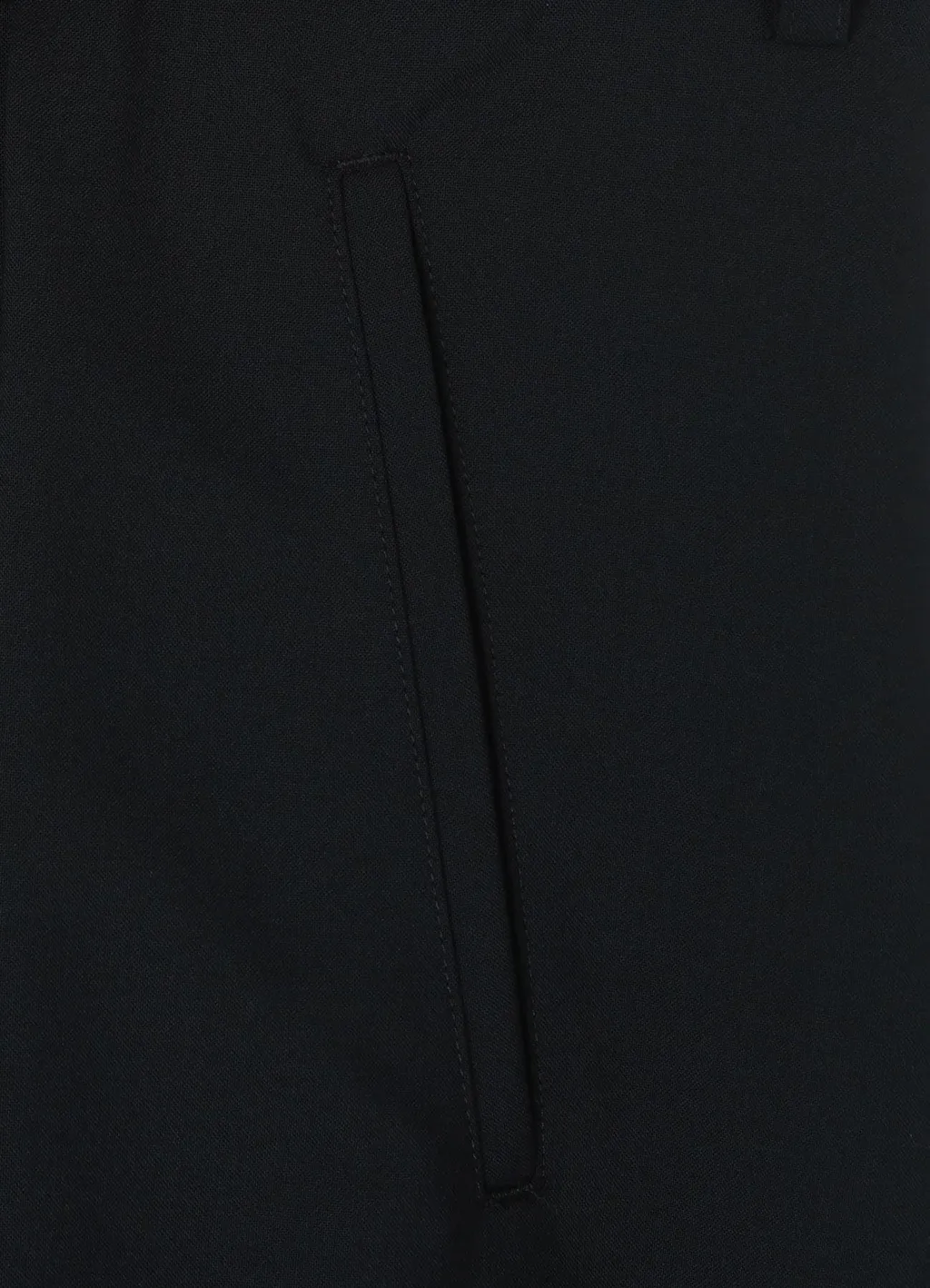 Wool/Polyester Tropical Ethnic Detail High Waist Pants