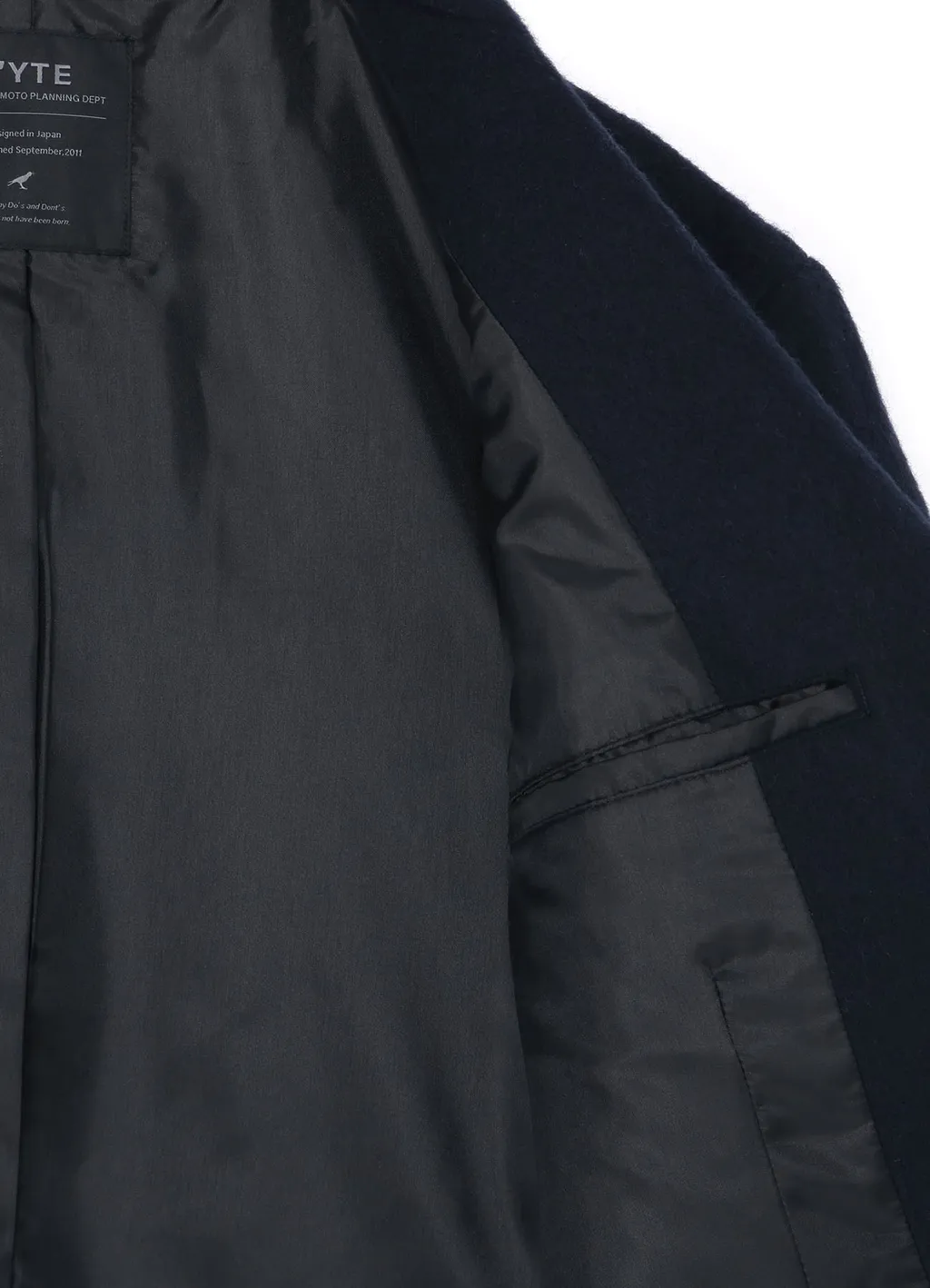 Wool Beaver Peaked Lapel 4-Button Jacket