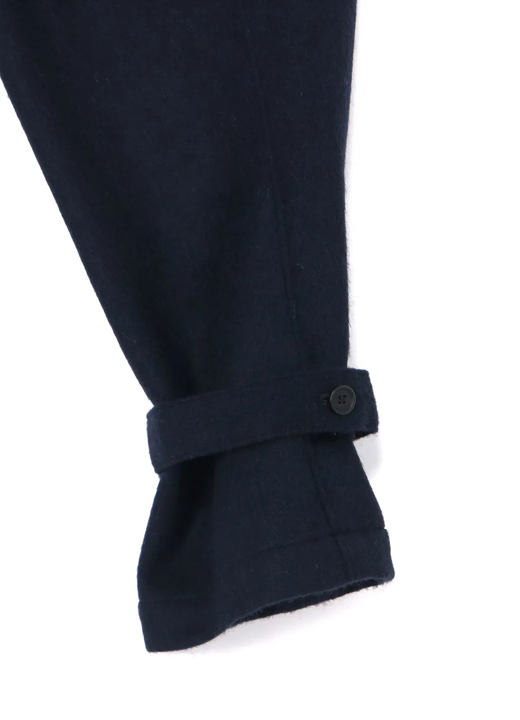 Wool Beaver Hem Belt Military Pants