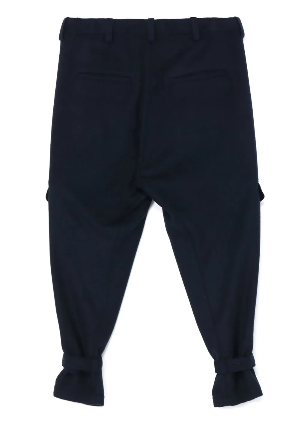 Wool Beaver Hem Belt Military Pants