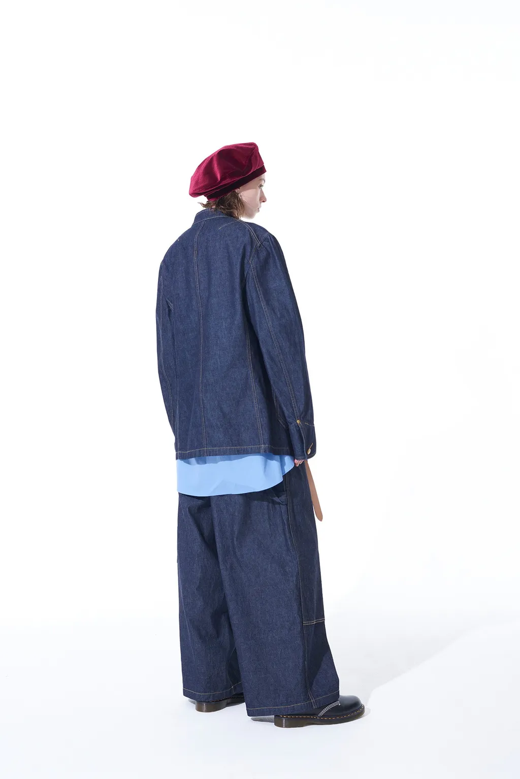 10 Oz Denim Stand Collar Coveralls Jacket