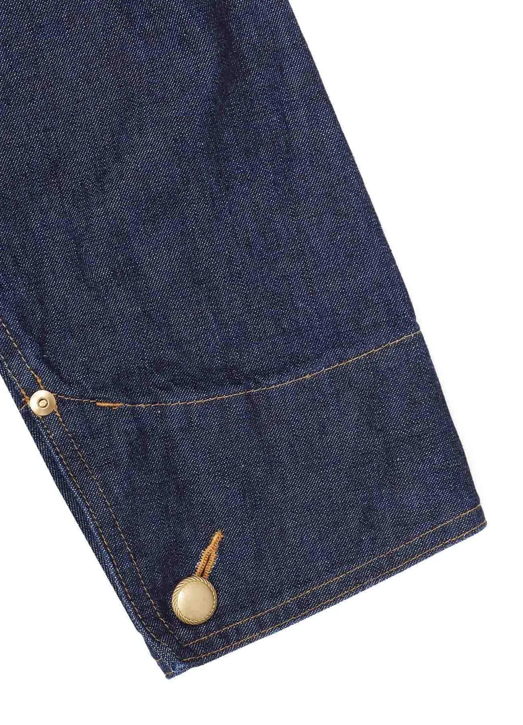 10 Oz Denim Stand Collar Coveralls Jacket
