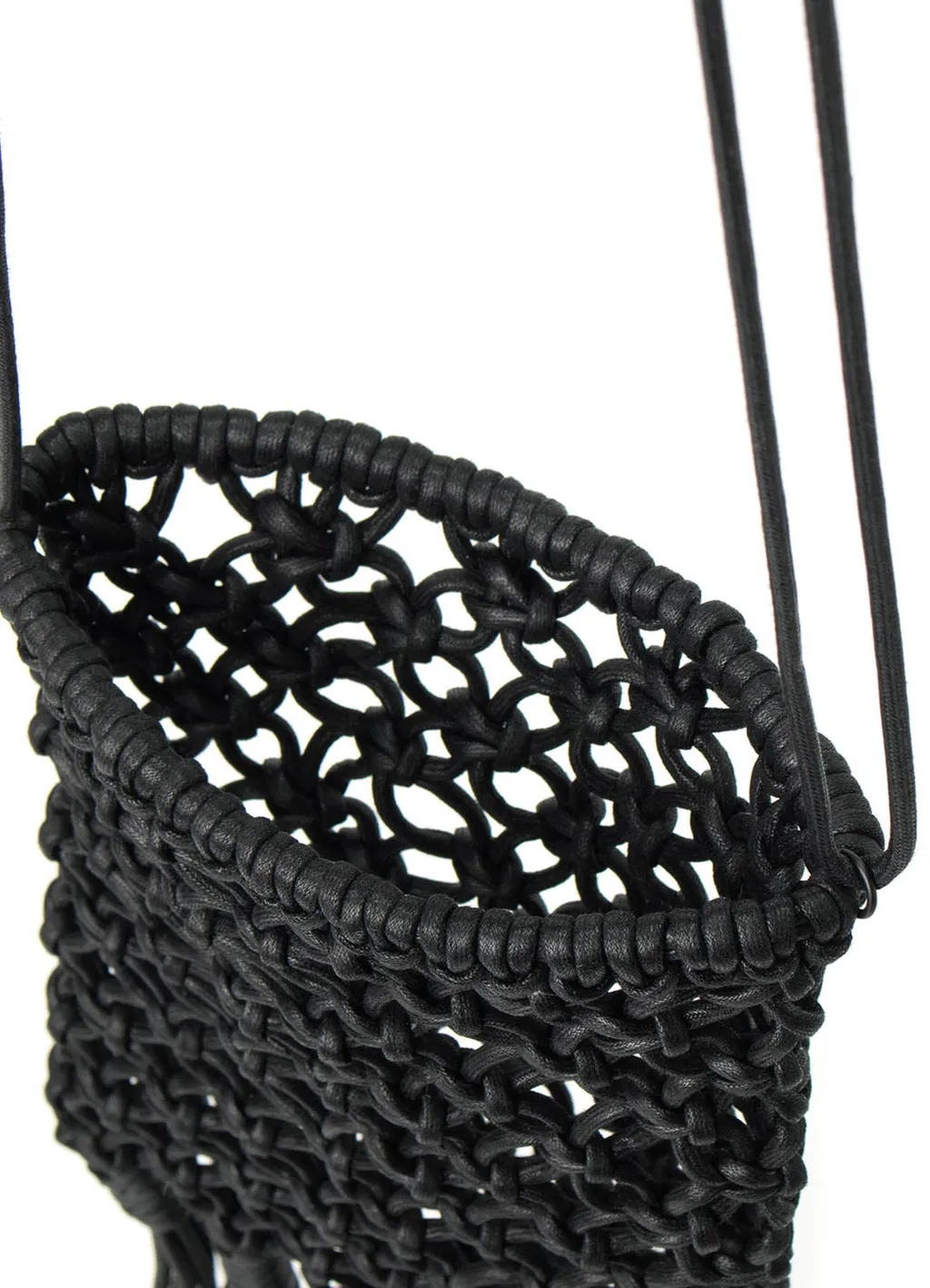 Acrylic Cord Macram_ Mini Pochette