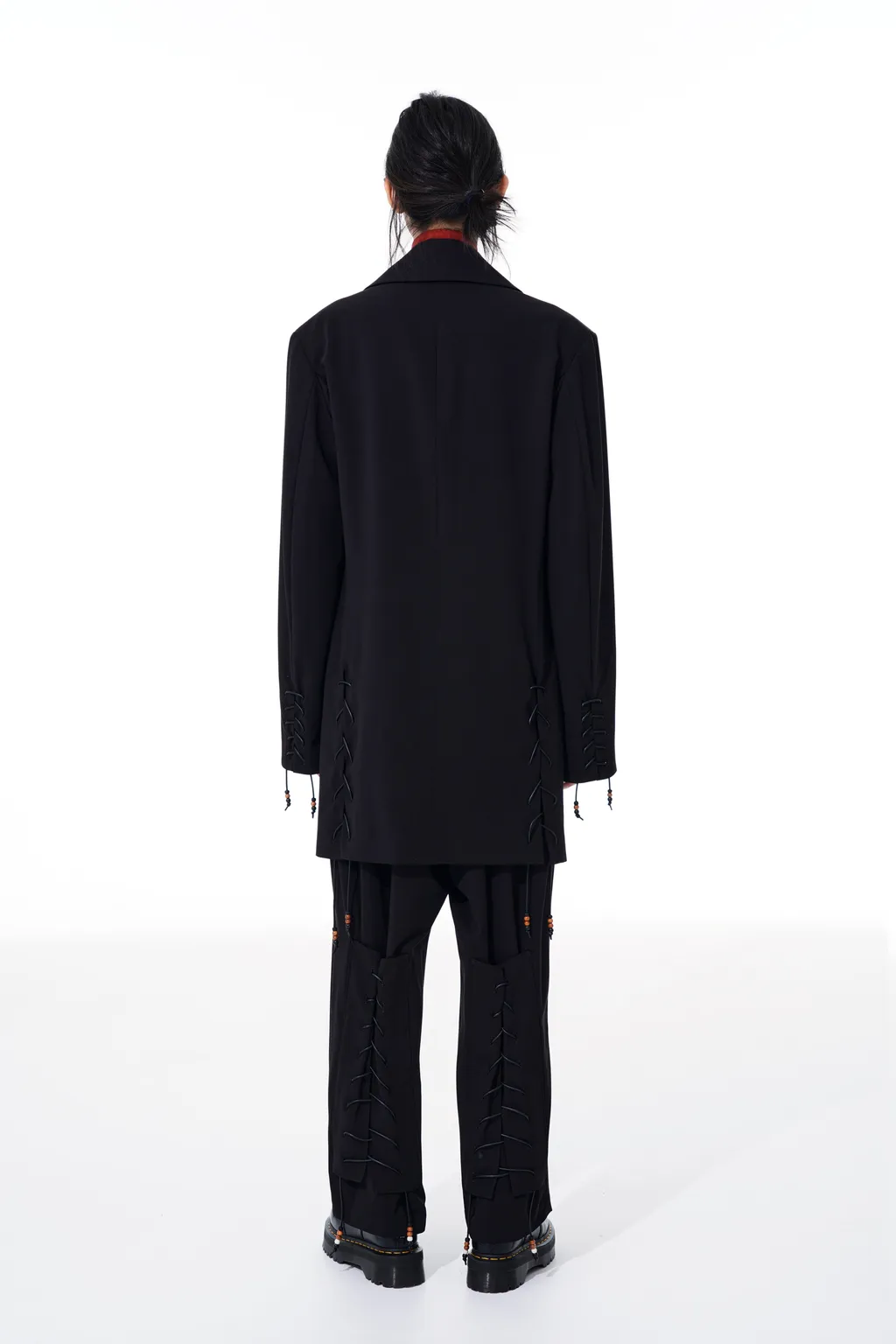 Pe/Ry Gabardine Stretch Beaded Pants