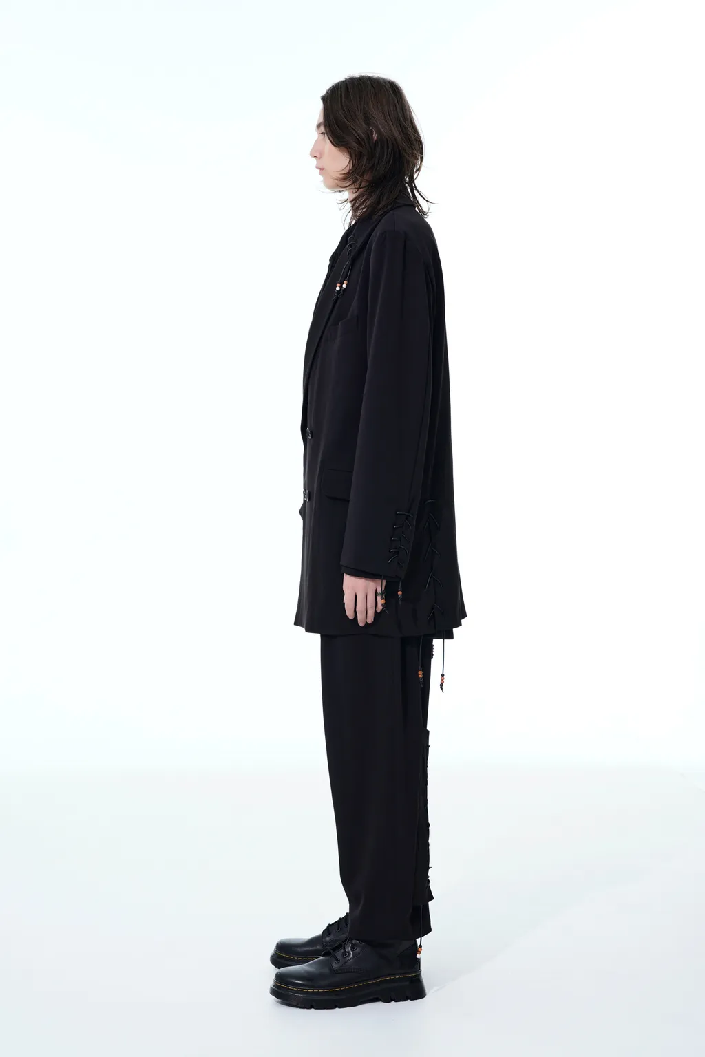 Pe/Ry Gabardine Stretch Beaded Pants