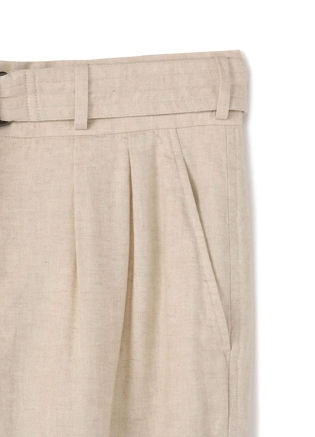 Li/C Washer Twill Tie Dye 2-Tuck Tapered Belt Pants