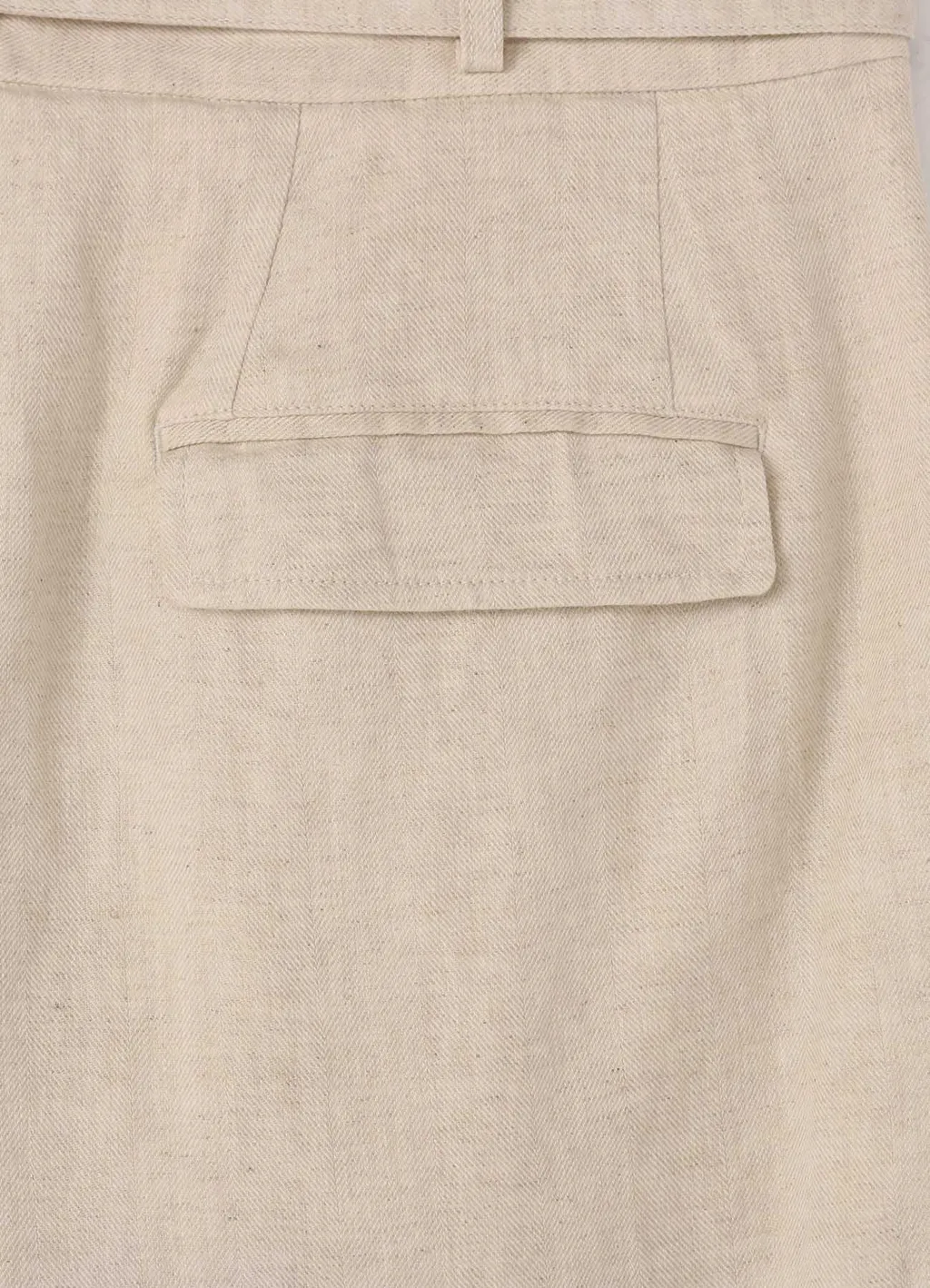 Li/C Washer Twill Tie Dye 2-Tuck Tapered Belt Pants