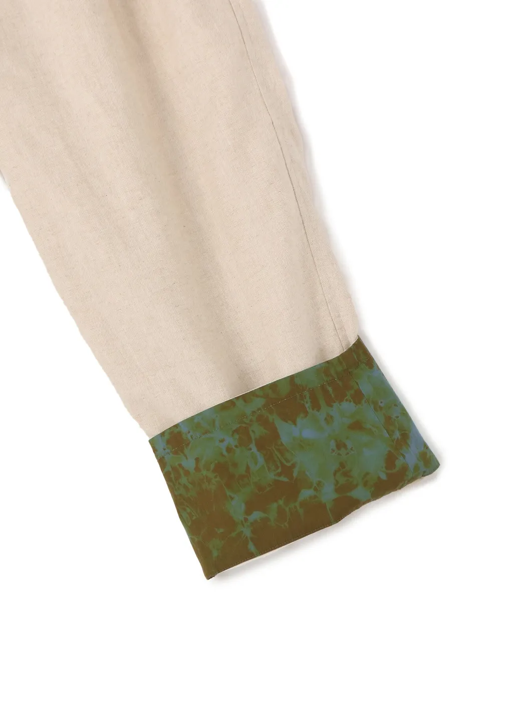 Li/C Washer Twill Tie Dye 2-Tuck Tapered Belt Pants
