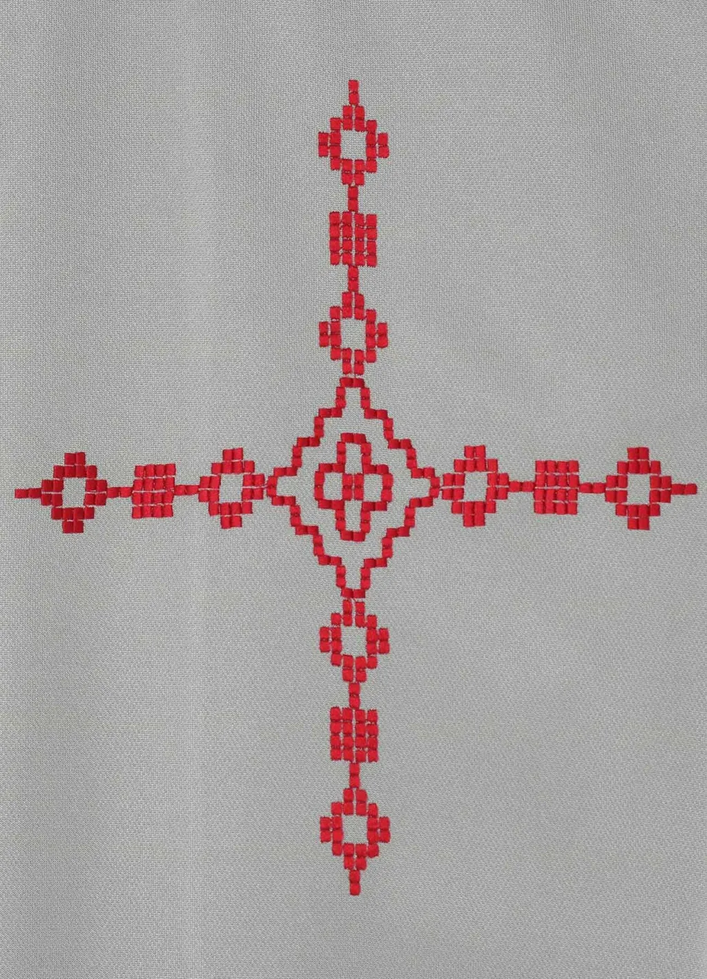 Pe/Smooth Jersey Geometric Pattern Embroidery Tape Line Waist Drawstring Wide Pants