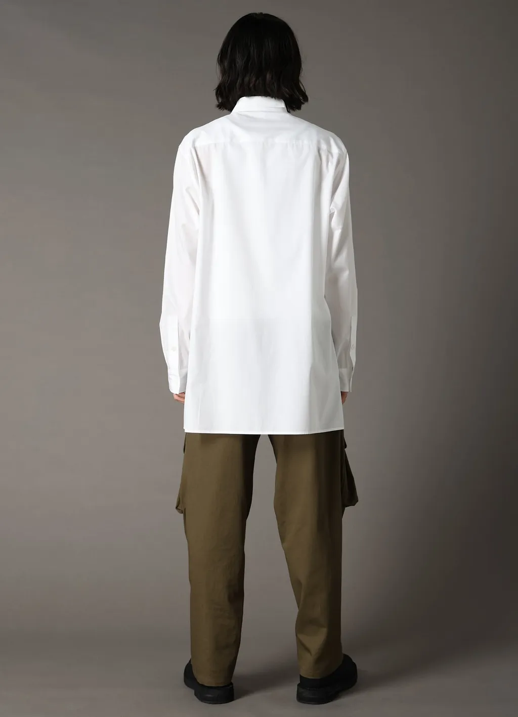 Cotton Broad Curved Front Panel Shirt