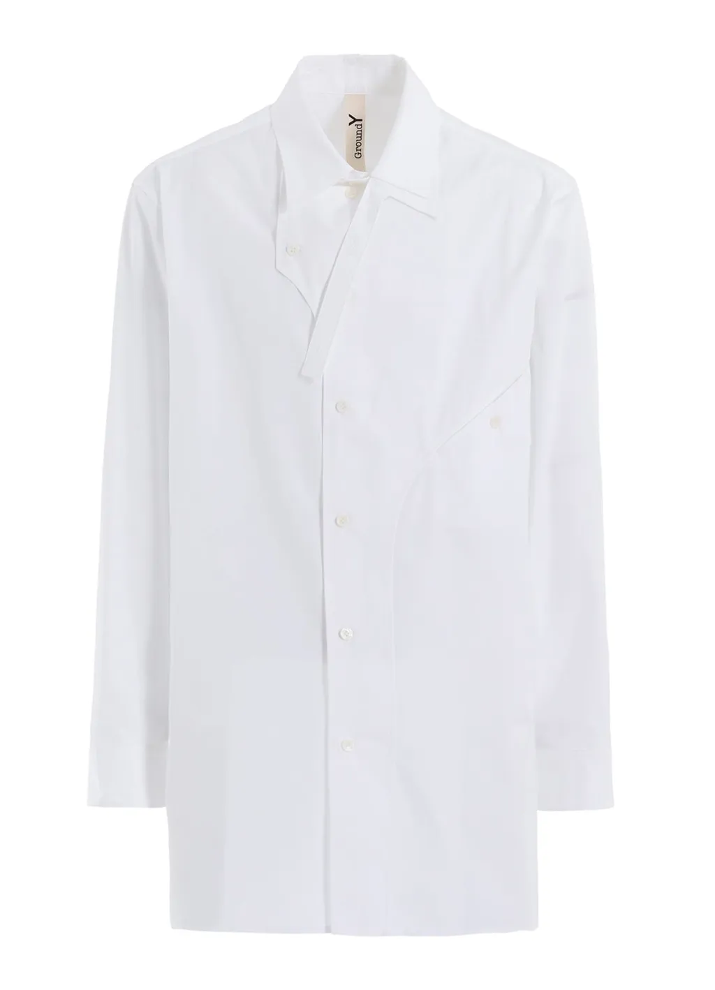 Cotton Broad Curved Front Panel Shirt