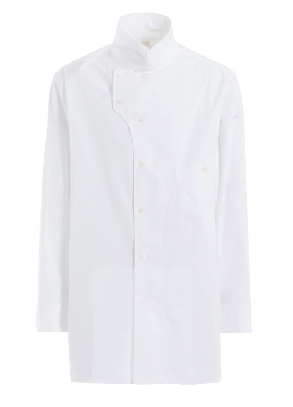 Cotton Broad Curved Front Panel Shirt