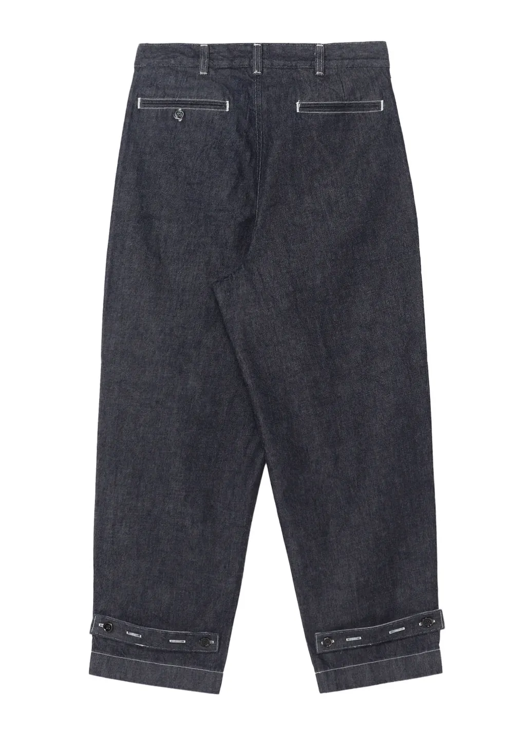 Ground Y×Edwin 11Oz Indigo Denim Wide-Tuck Pants With Tab Detail