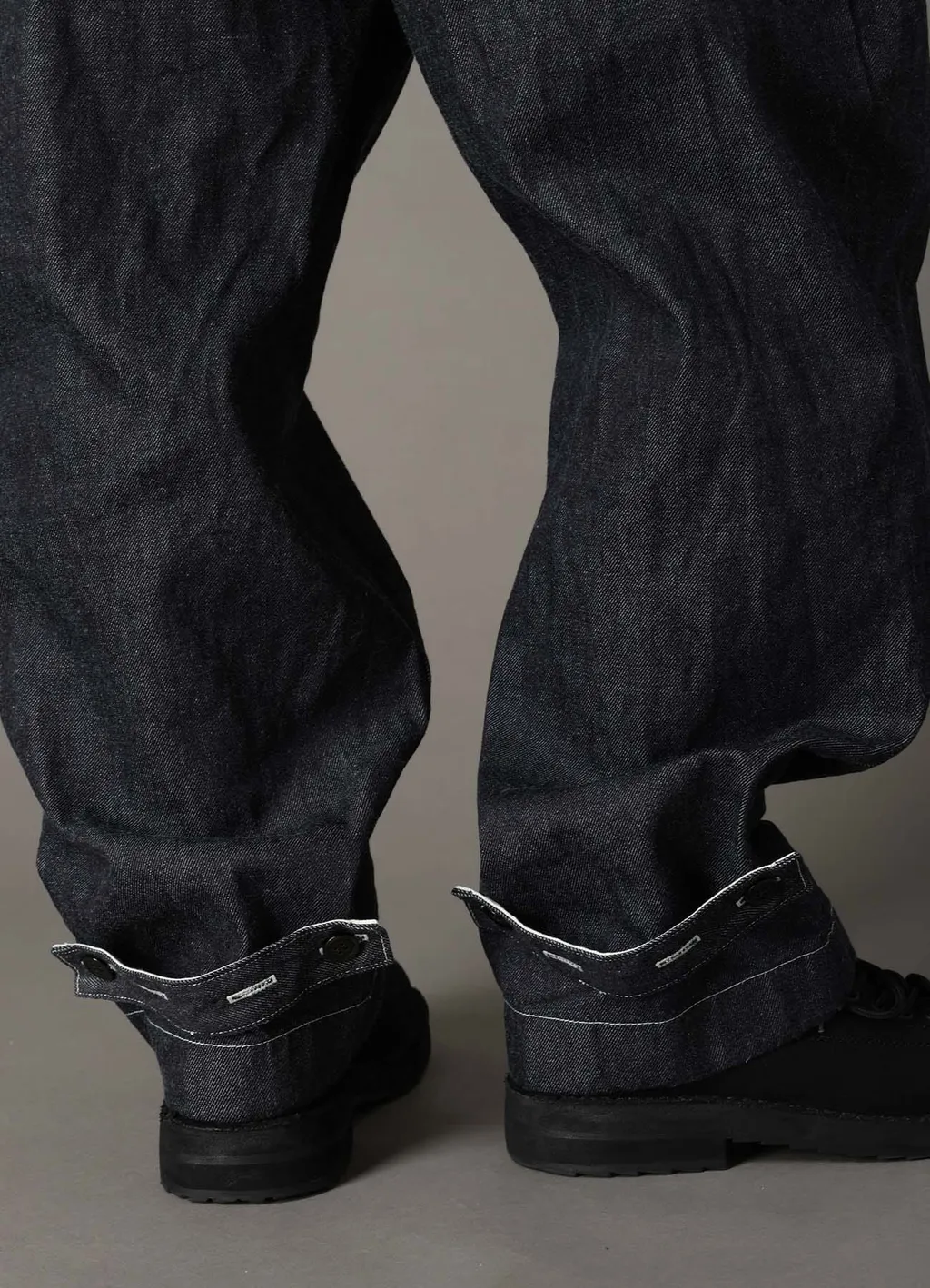 Ground Y×Edwin 11Oz Indigo Denim Wide-Tuck Pants With Tab Detail