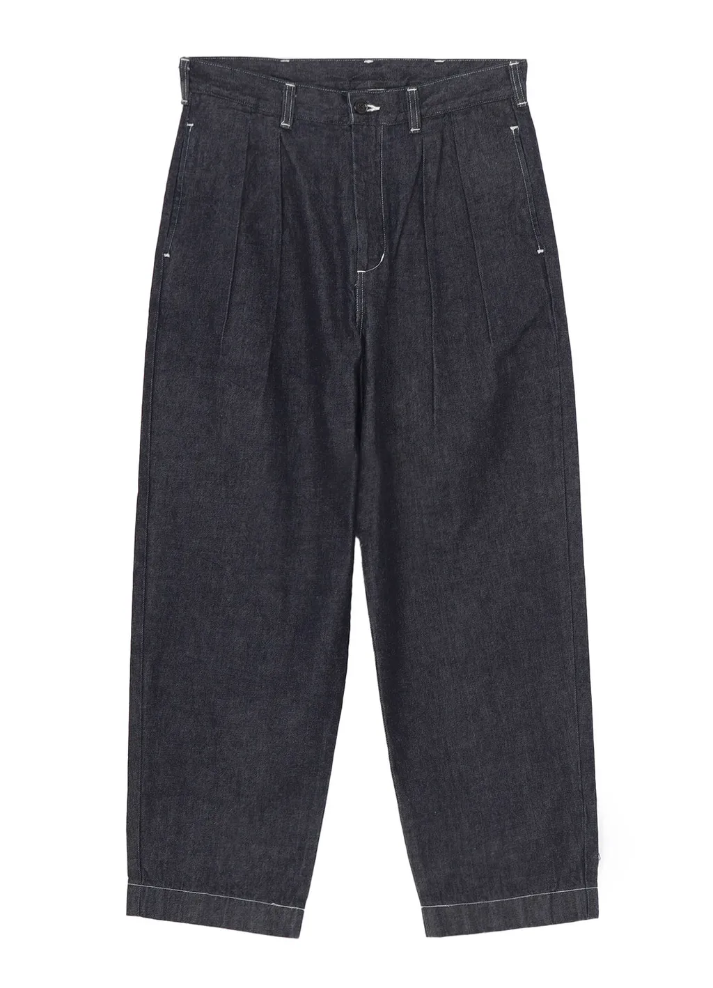 Ground Y×Edwin 11Oz Indigo Denim Wide-Tuck Pants With Tab Detail