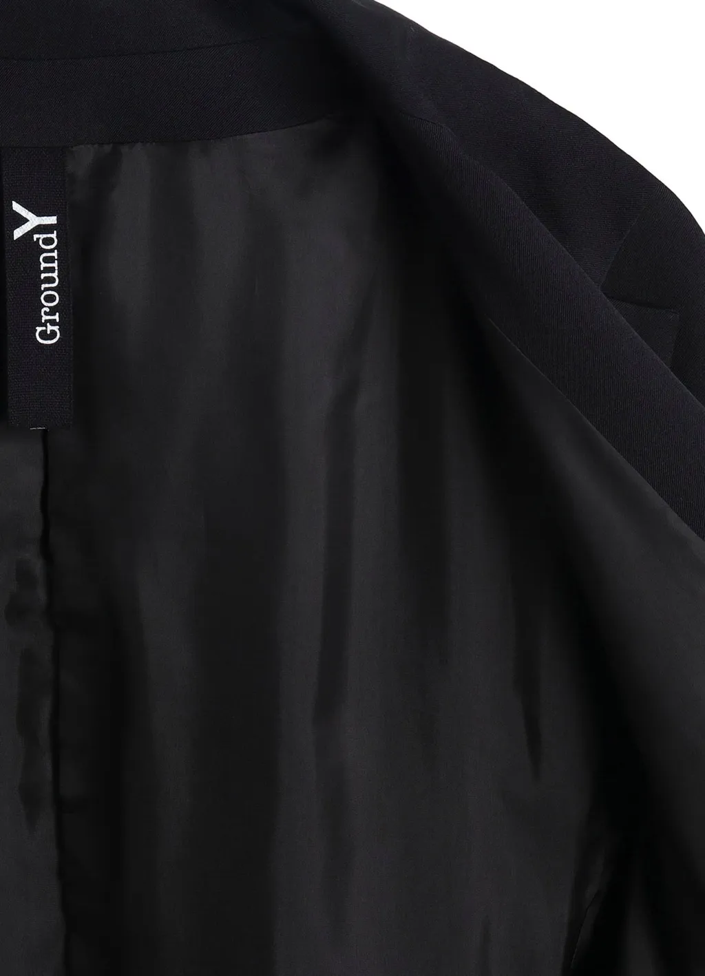 Wool Gabardine Stand Collar Jacket