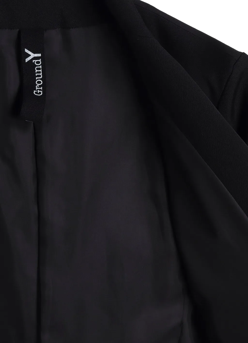 Wool Gabardine Stand Collar Jacket
