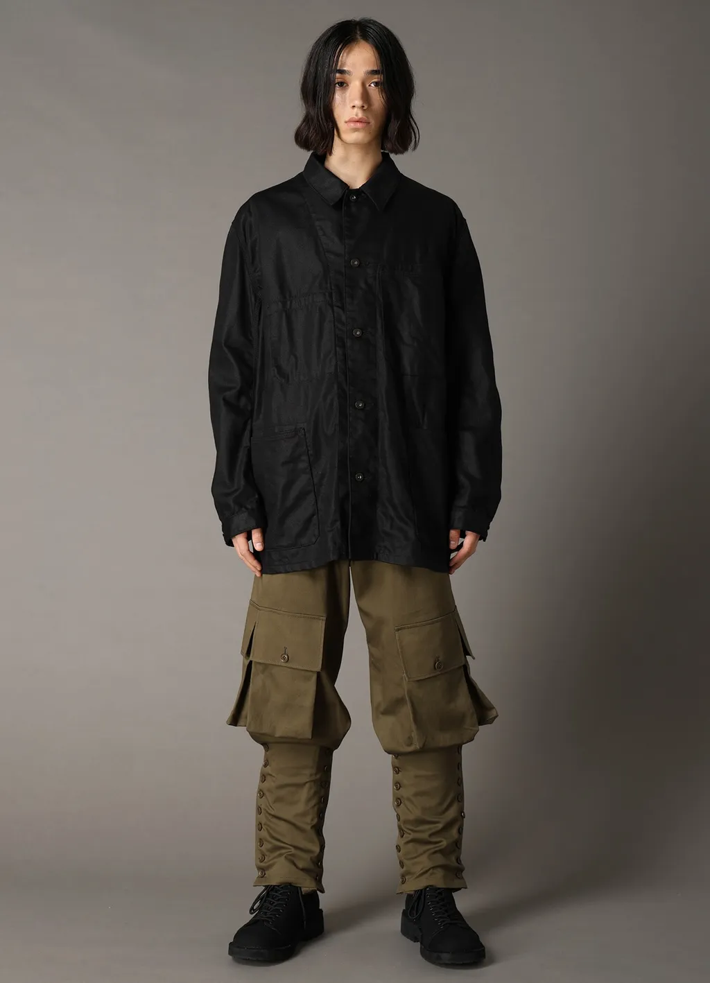 Ground Y×Edwin 9Oz Black Twill Coverall