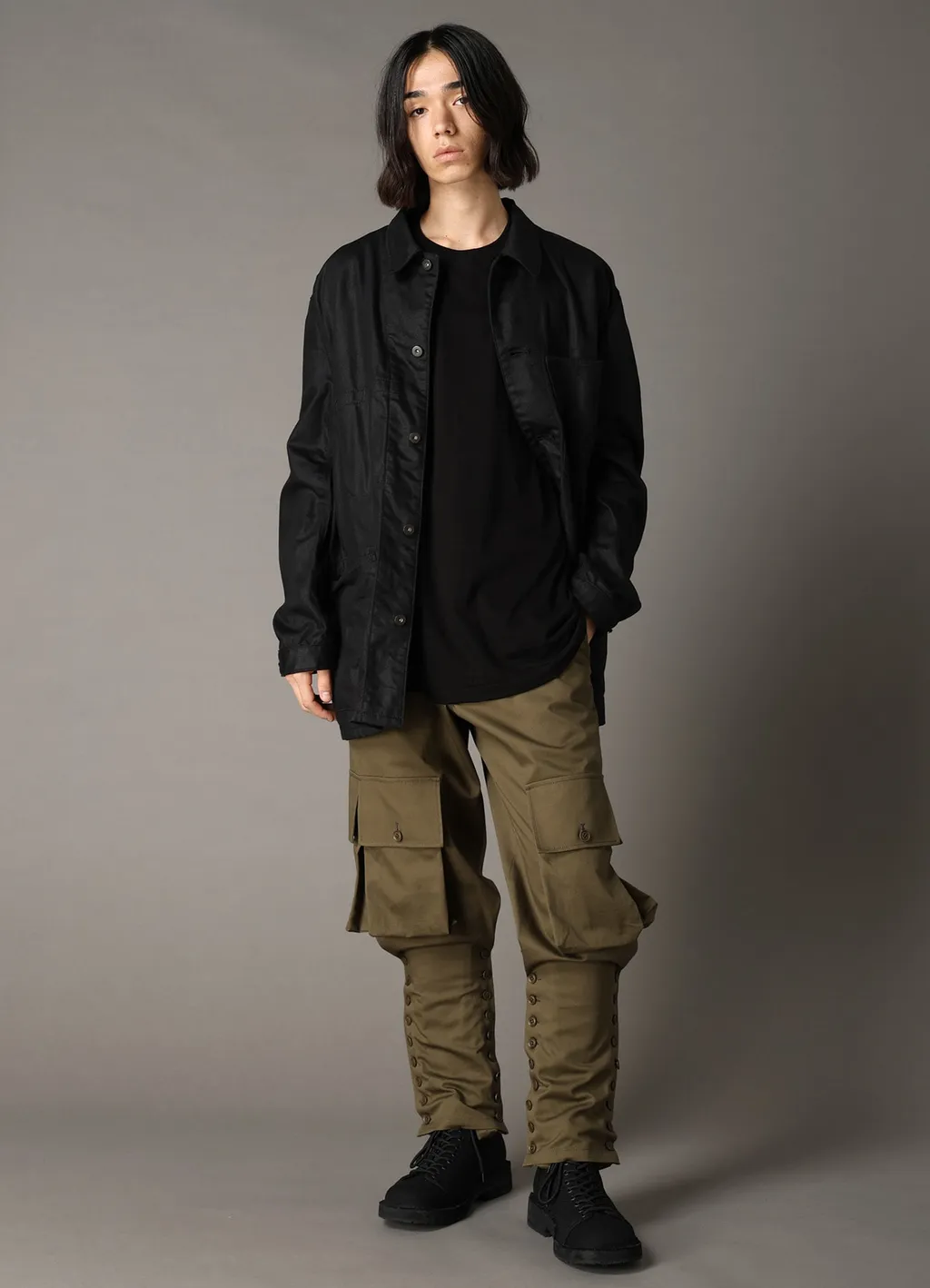 Ground Y×Edwin 9Oz Black Twill Coverall