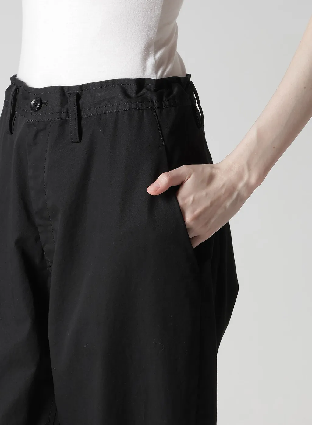 Cotton Twill Semi-Wide China Pants