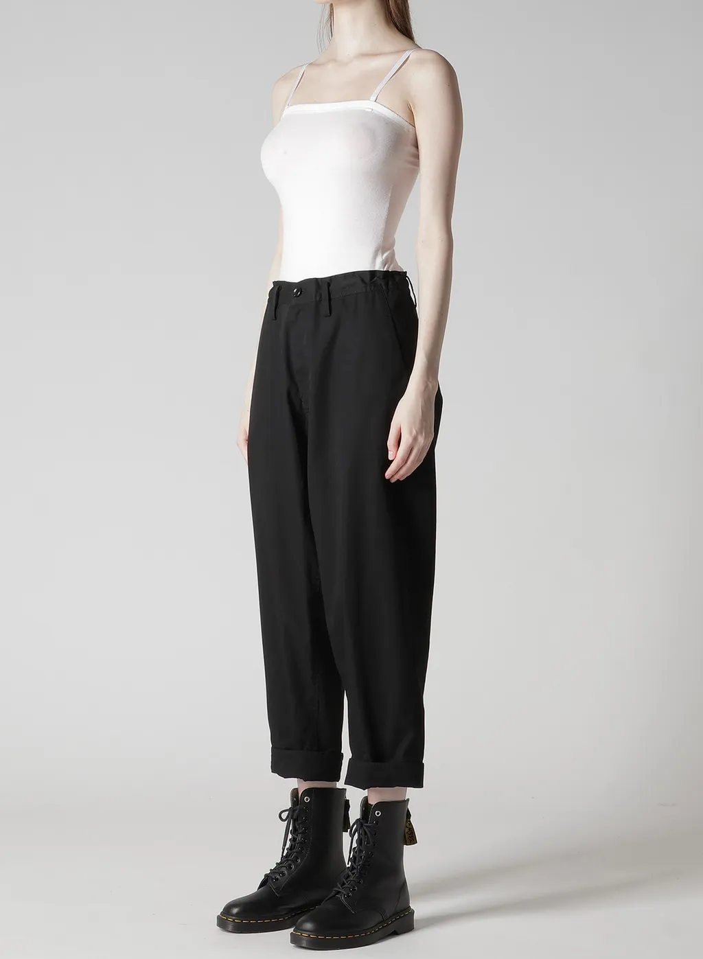 Cotton Twill Semi-Wide China Pants