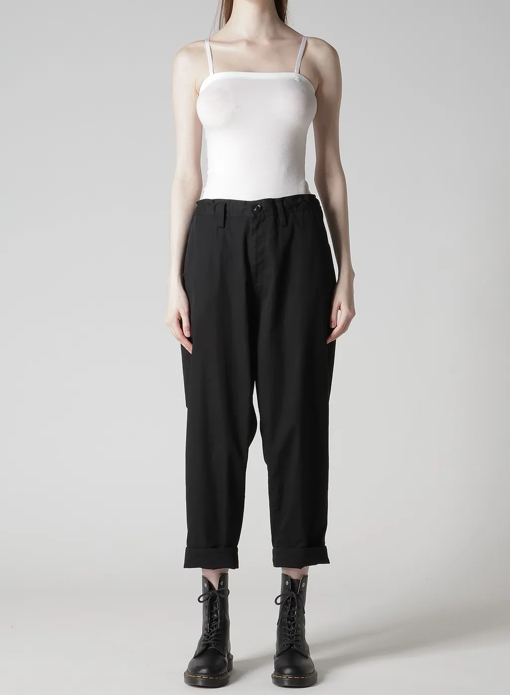 Cotton Twill Semi-Wide China Pants