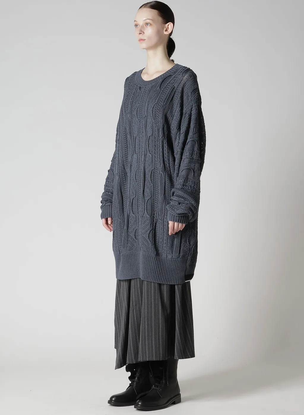 3D Cable Knit Big Pullover