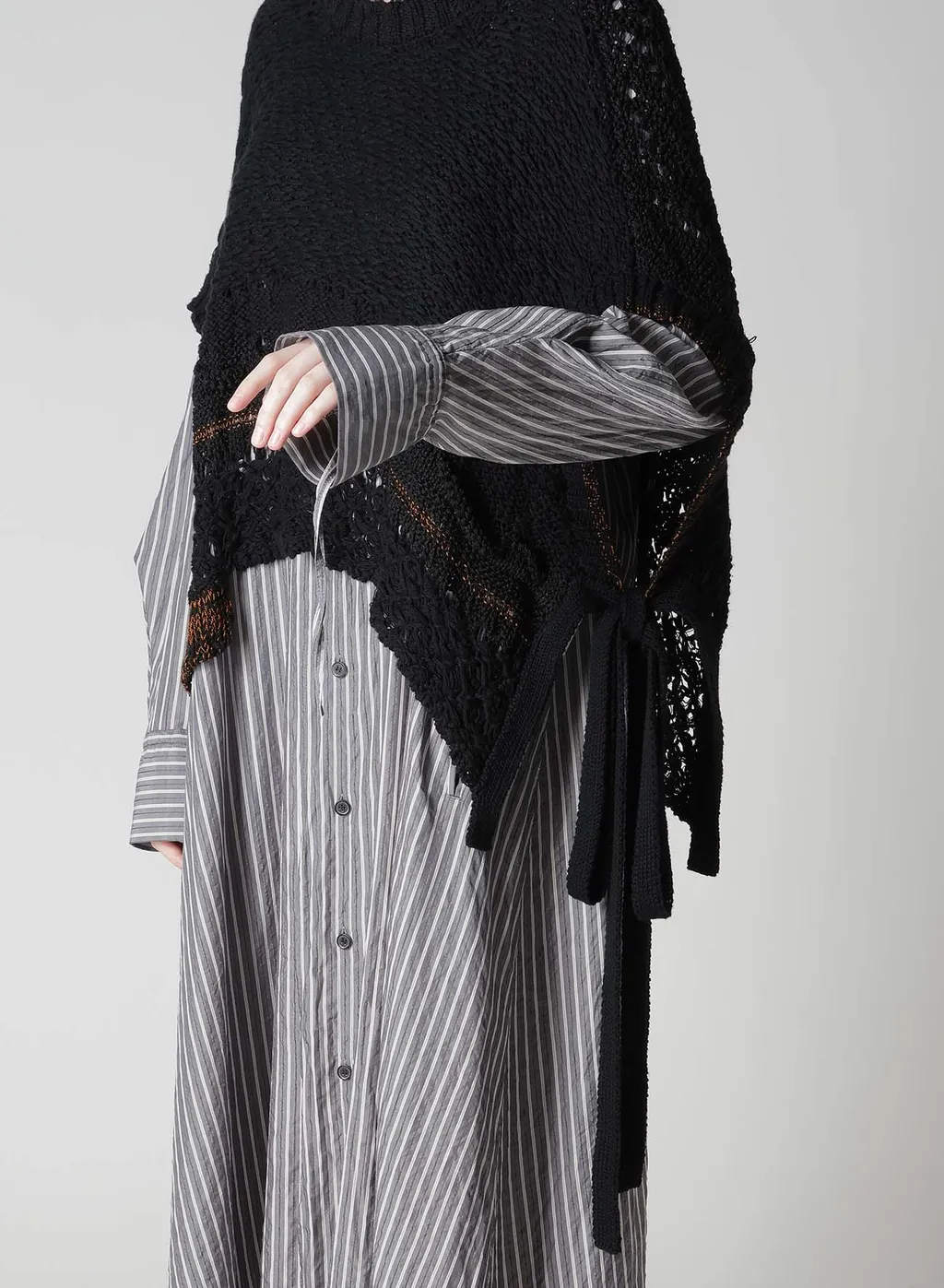 Mixed-Material Asymmetric Vest