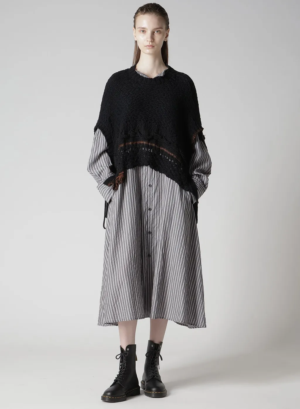 Mixed-Material Asymmetric Vest